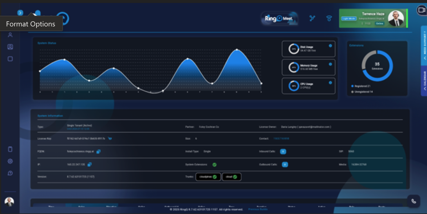 System Information RingQ